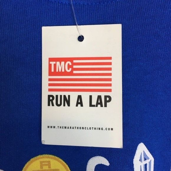 THE MARATHON CLOTHING TMC Prolific Self Made Sweatshirt Crew Neck Blue Small NWT - Picture 6 of 15